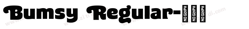 Bumsy Regular字体转换